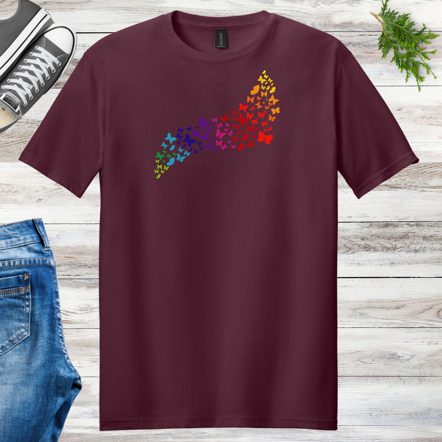 Butterfly Rainbow Unisex Tee