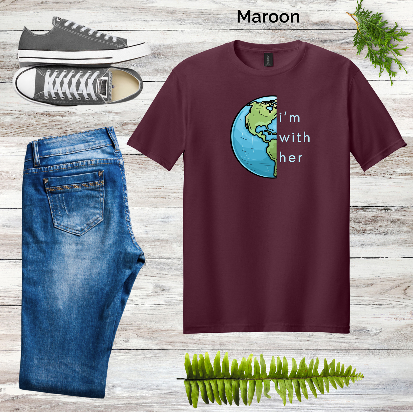 With Her Unisex Tee