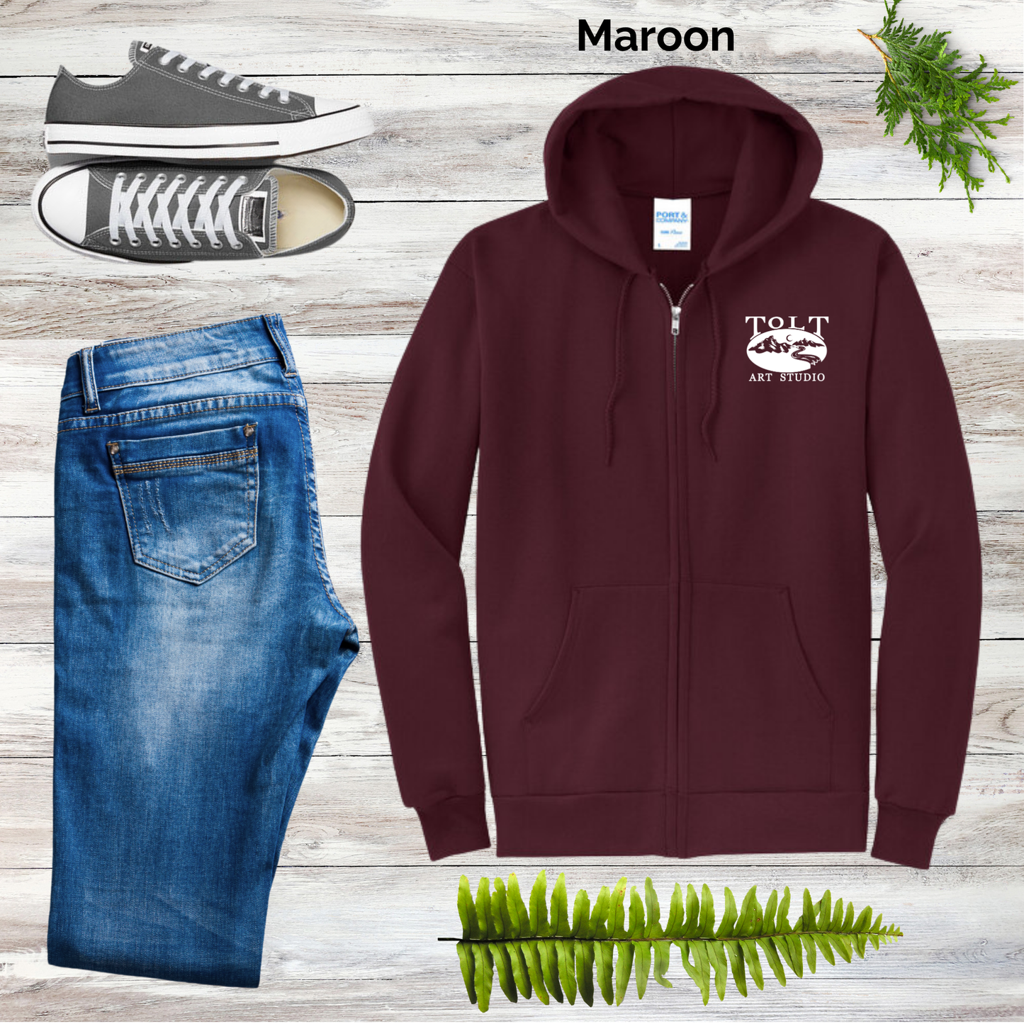 Tolt Art Studio Unisex Full Zip Hoodies