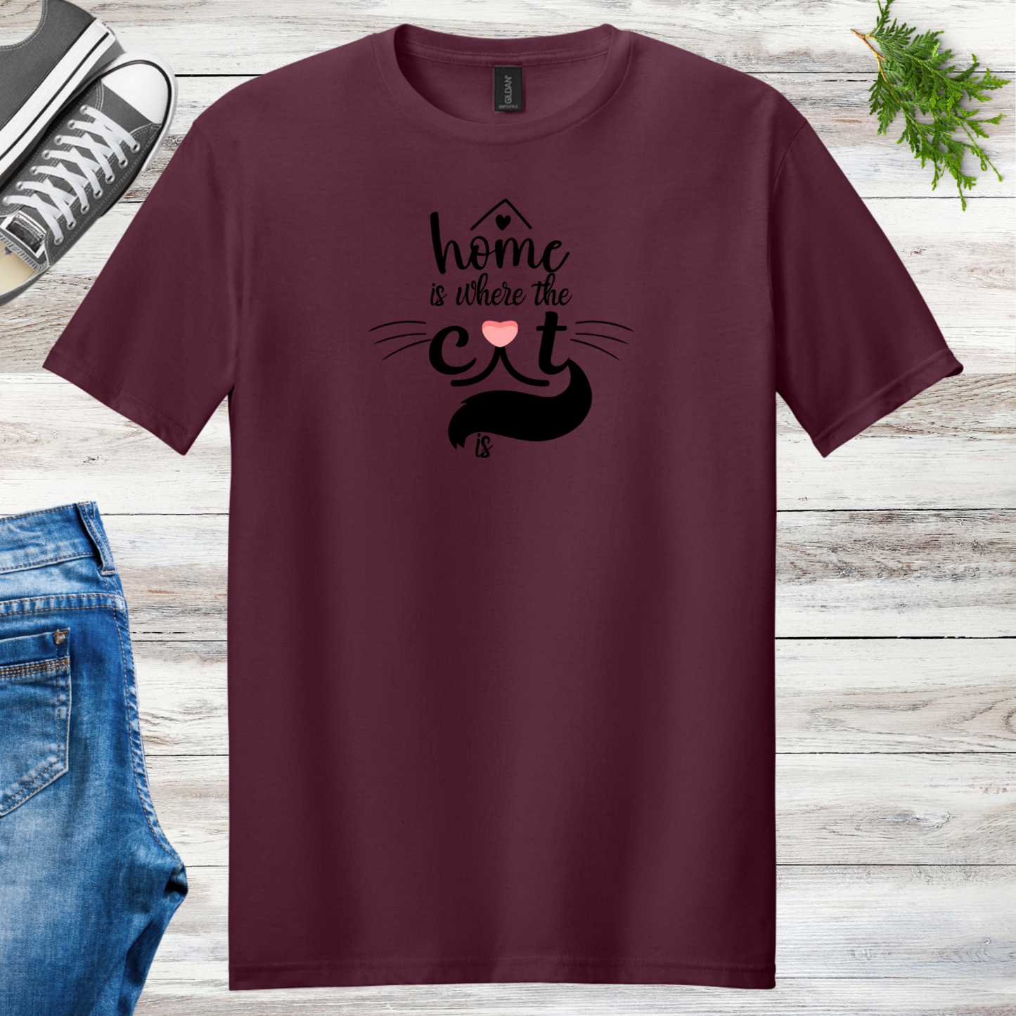 Home Is Where The Cat Is Unisex Tee