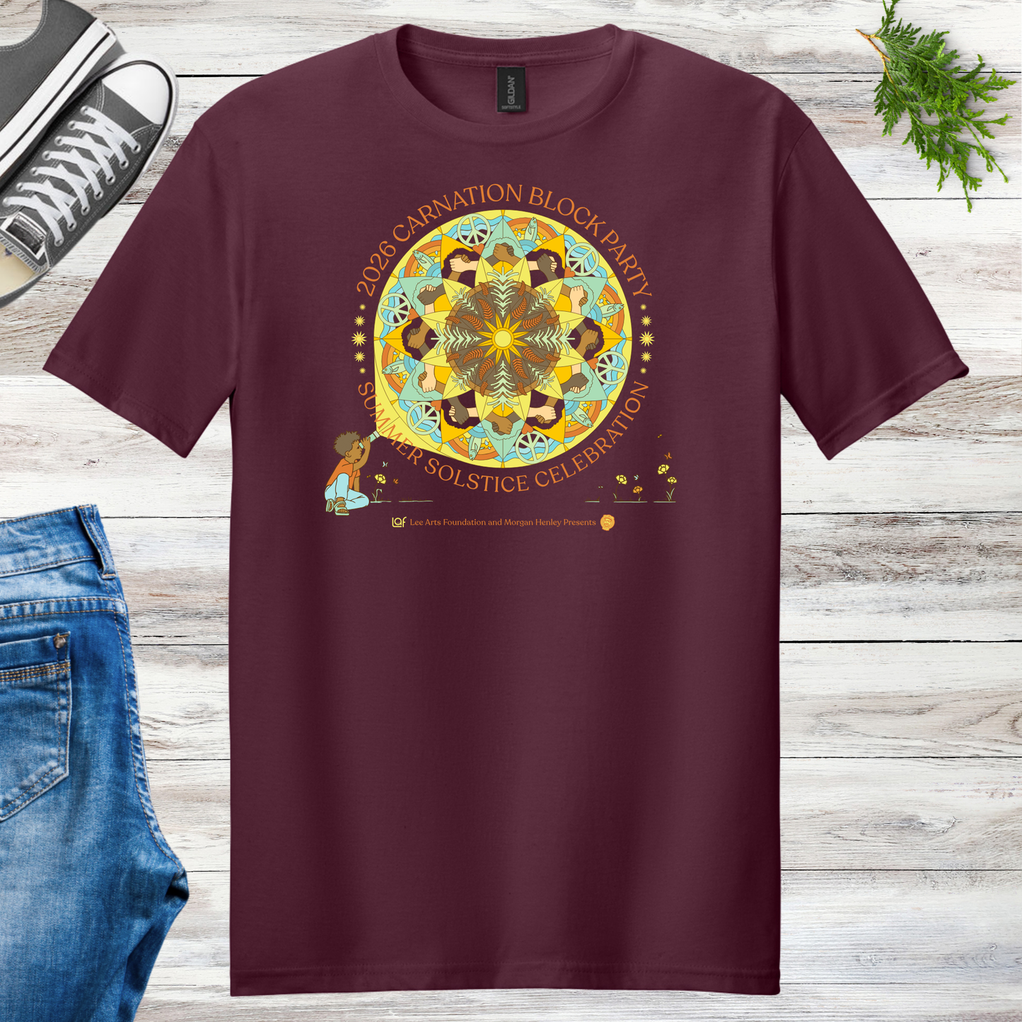 Carnation Solstice Block Party Unisex Tee