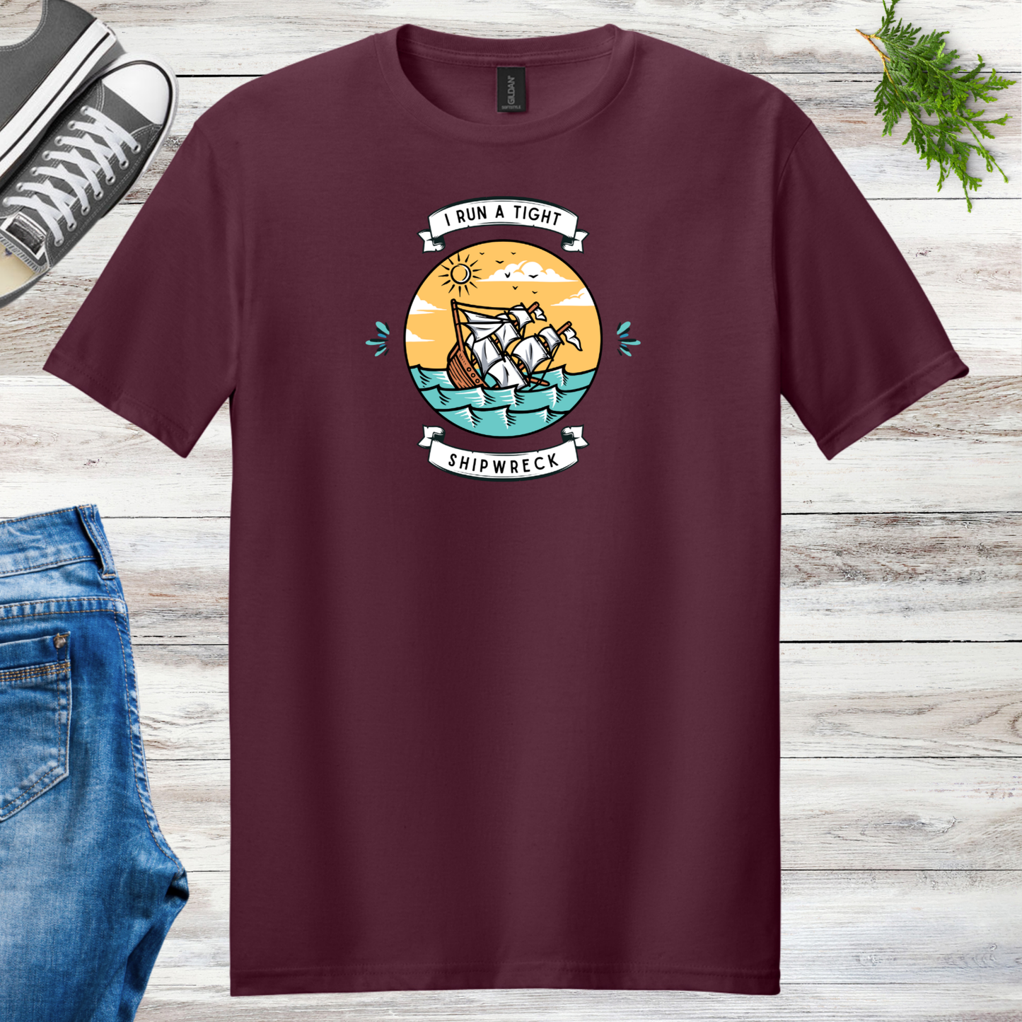 Run A Tight Shipwreck Unisex Tee