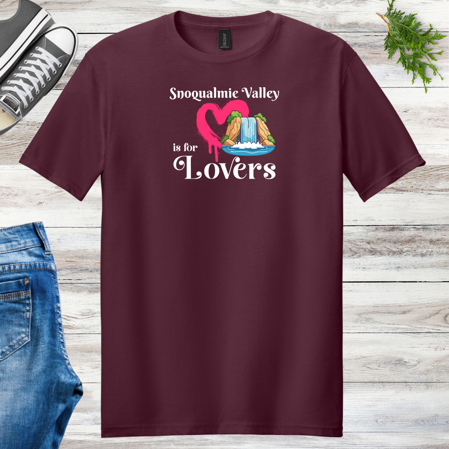 Snoqualmie Valley is For Lovers Unisex Tee