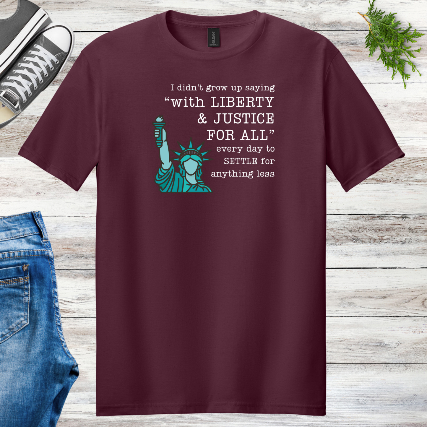 Green Liberty Unisex Tee