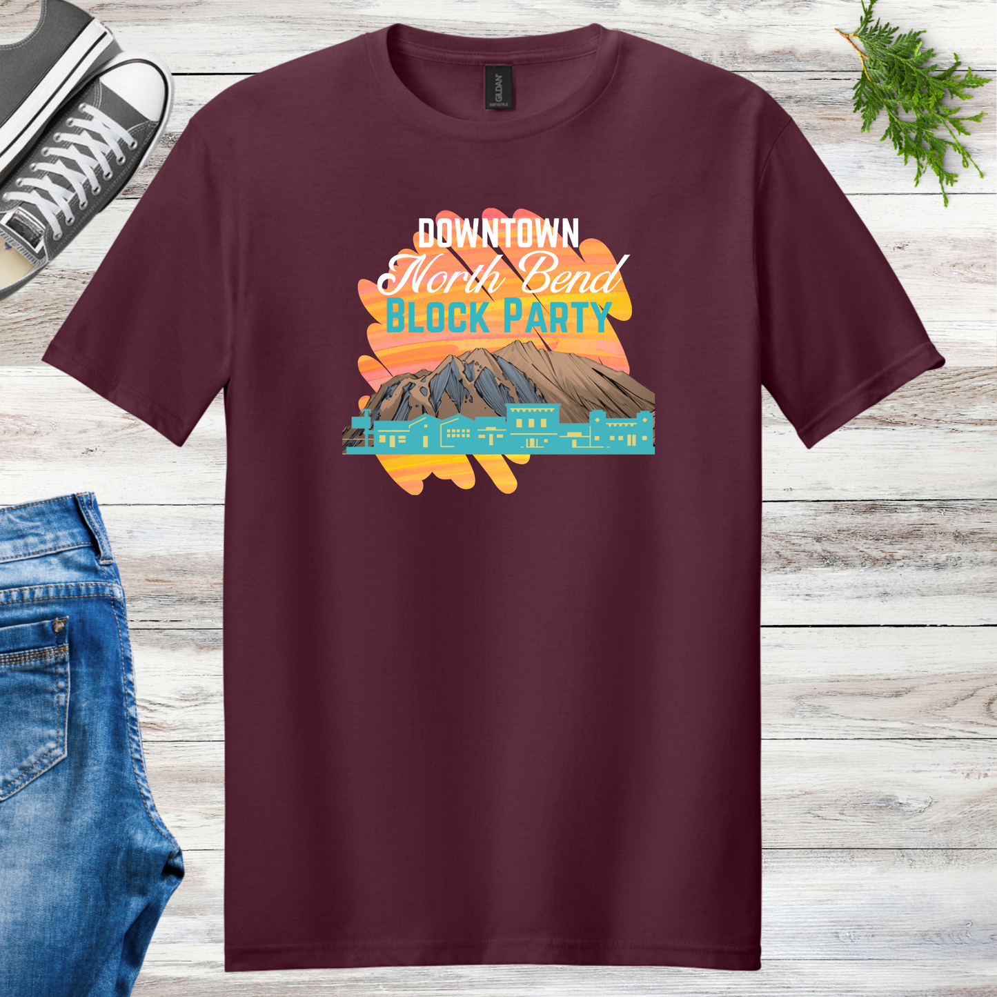 Downtown North Bend Block Party Unisex Tee