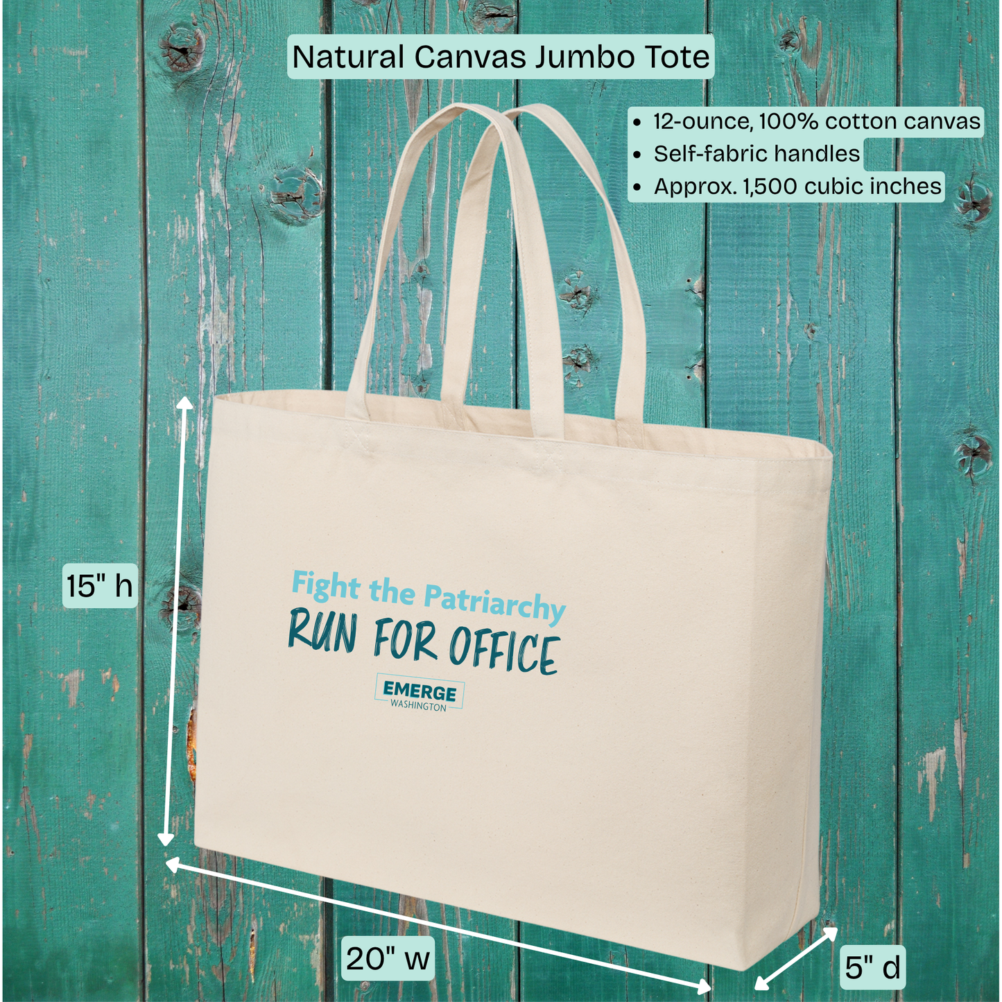 Patriarchy Tote Bag Emerge WA