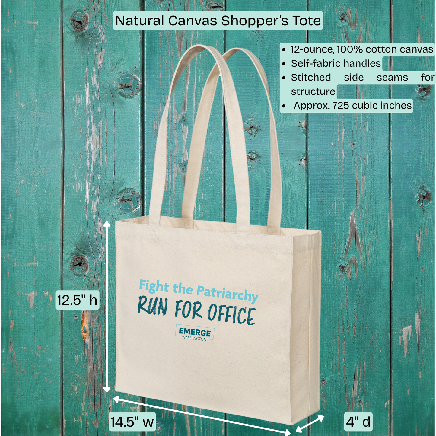 Patriarchy Tote Bag Emerge WA