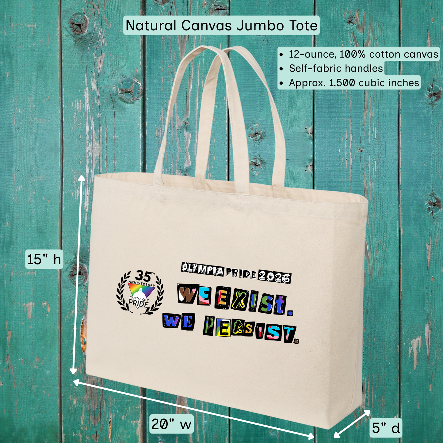 We Exist We Persist Tote Capital City Pride