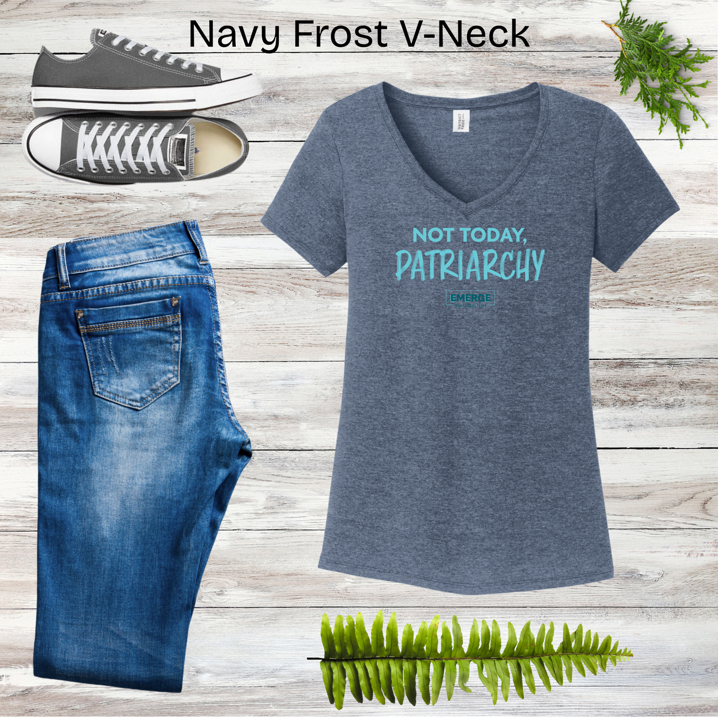 Not Today Women's V-neck Emerge WA