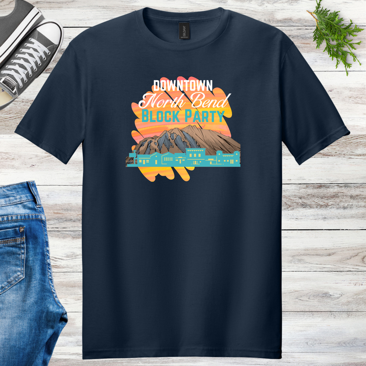 Downtown North Bend Block Party Unisex Tee