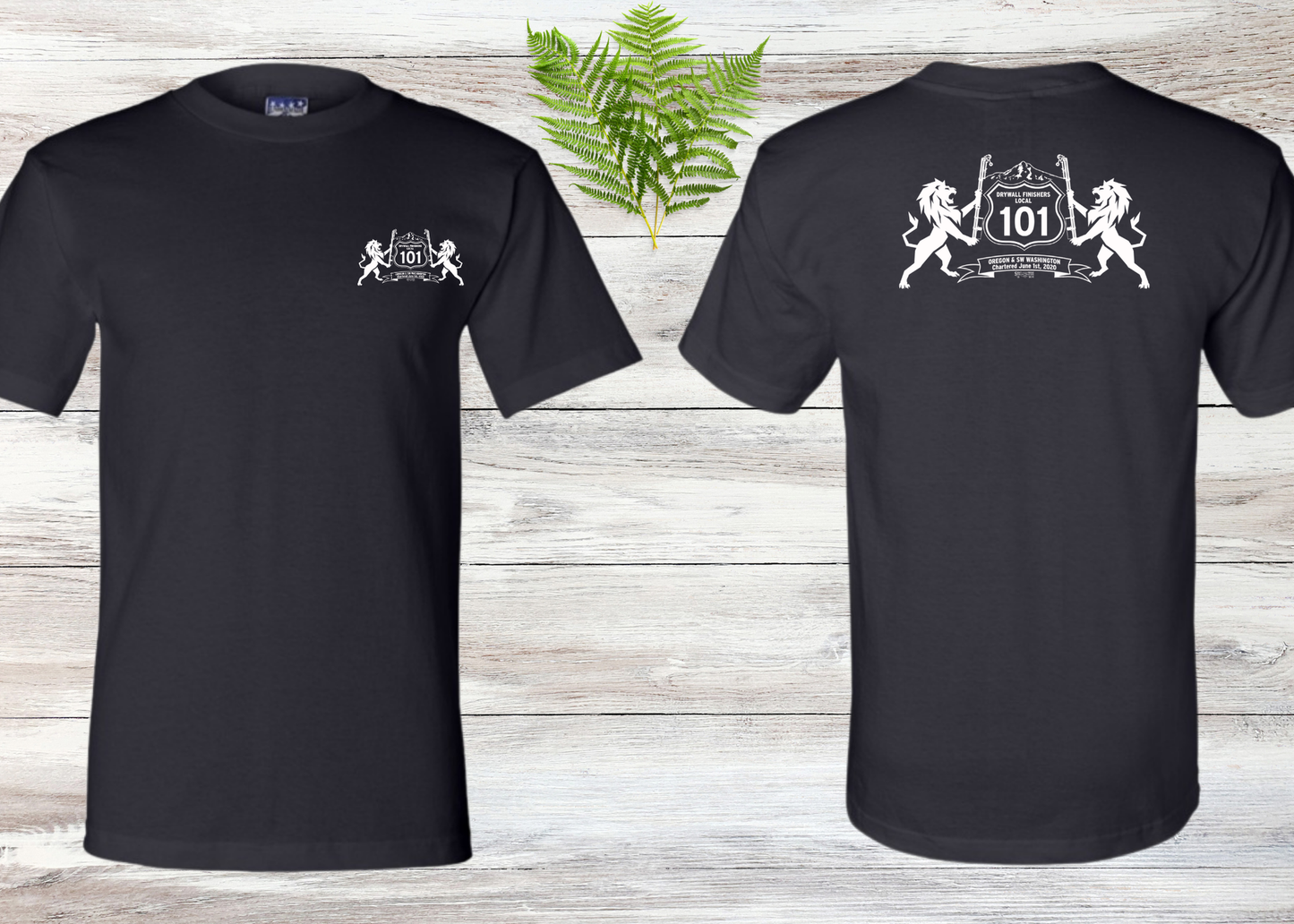 Drywall Finishers Local Union #101 Bayside 2905 Union Made T-shirt