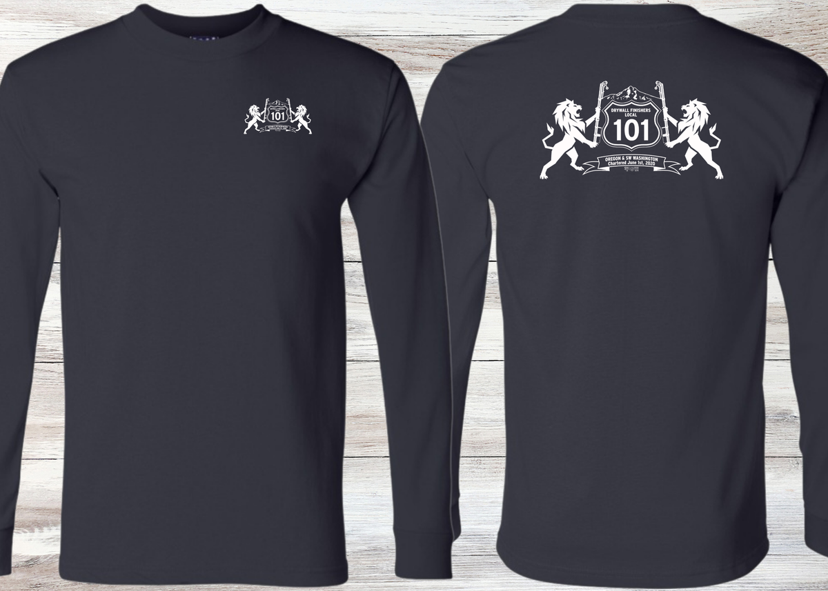 Drywall Finishers Local Union #101 Bayside Unisex Union-Made Long Sleeve T-Shirt - 2955