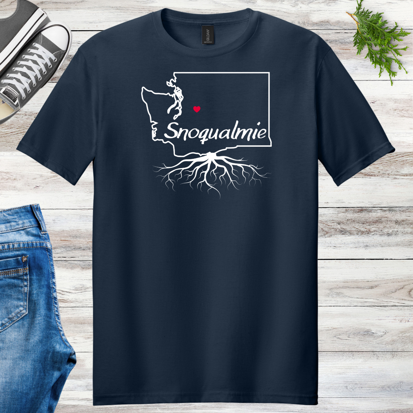 Snoqualmie Roots Unisex Tee Template