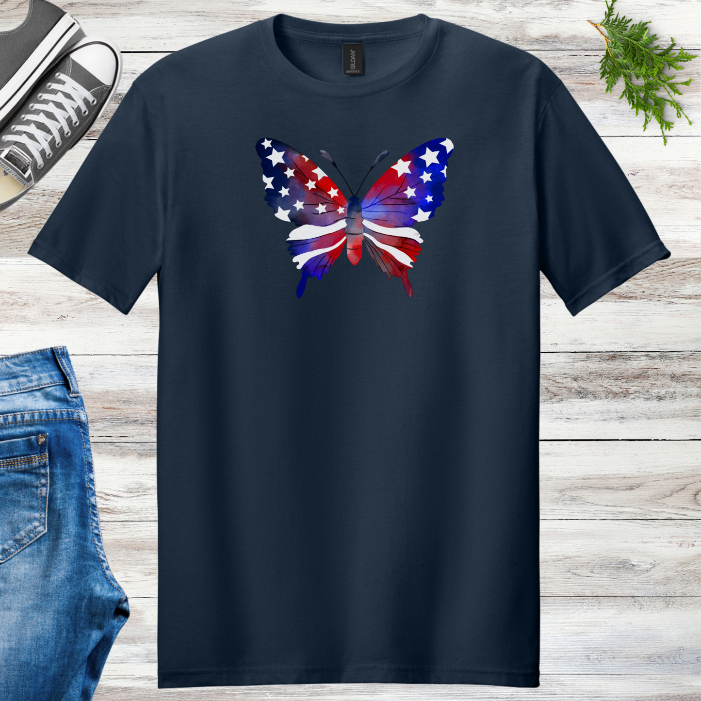 4th Of July Butterfly Unisex Tee