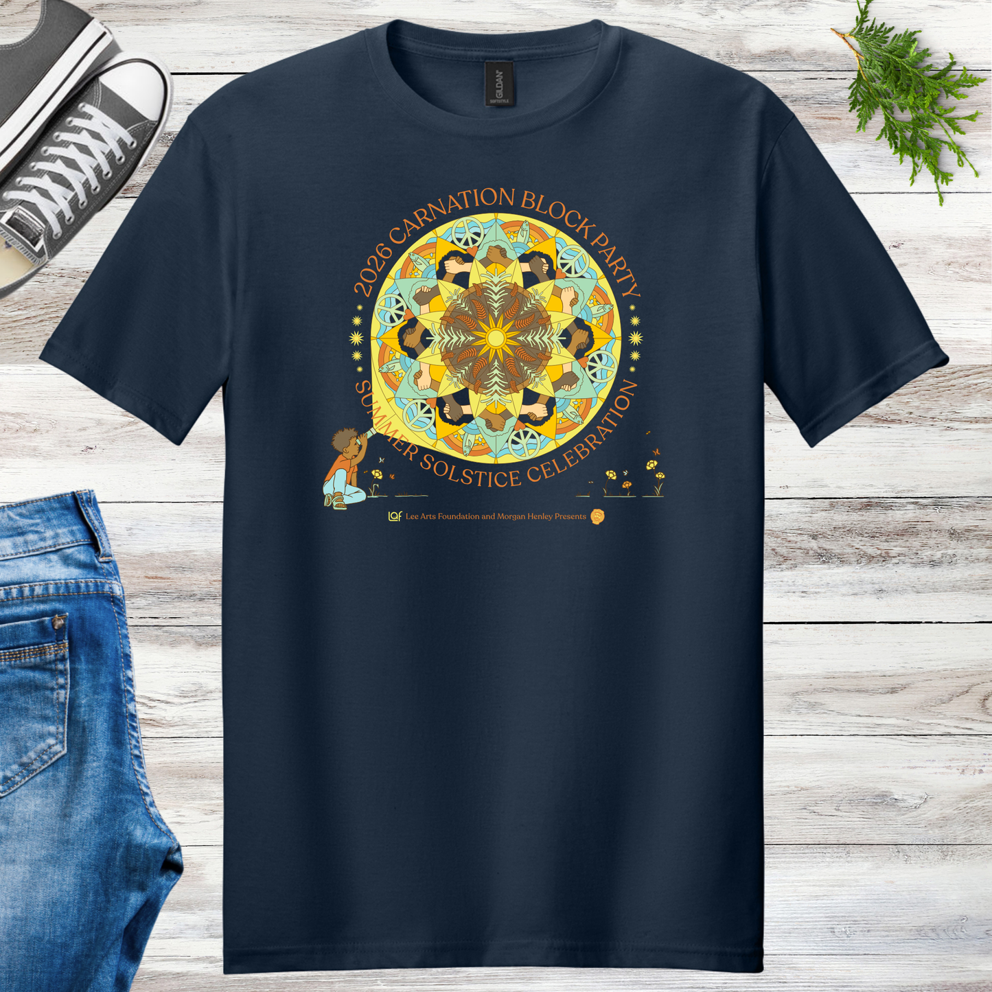 Carnation Solstice Block Party Unisex Tee