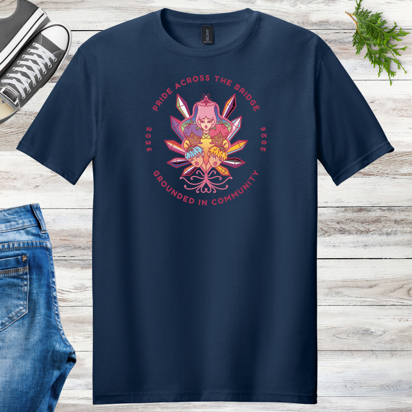 Pride Across the Bridge 2026 Unisex Event Tee
