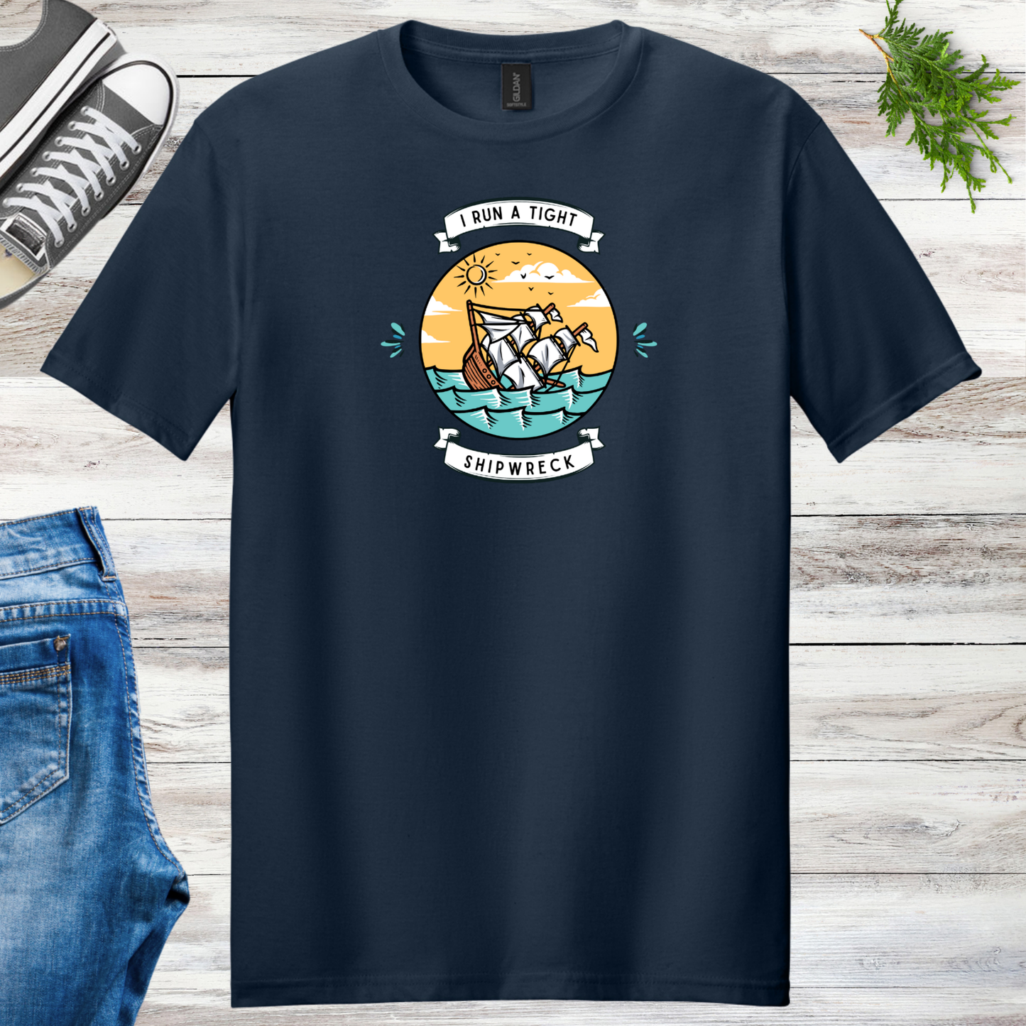 Run A Tight Shipwreck Unisex Tee