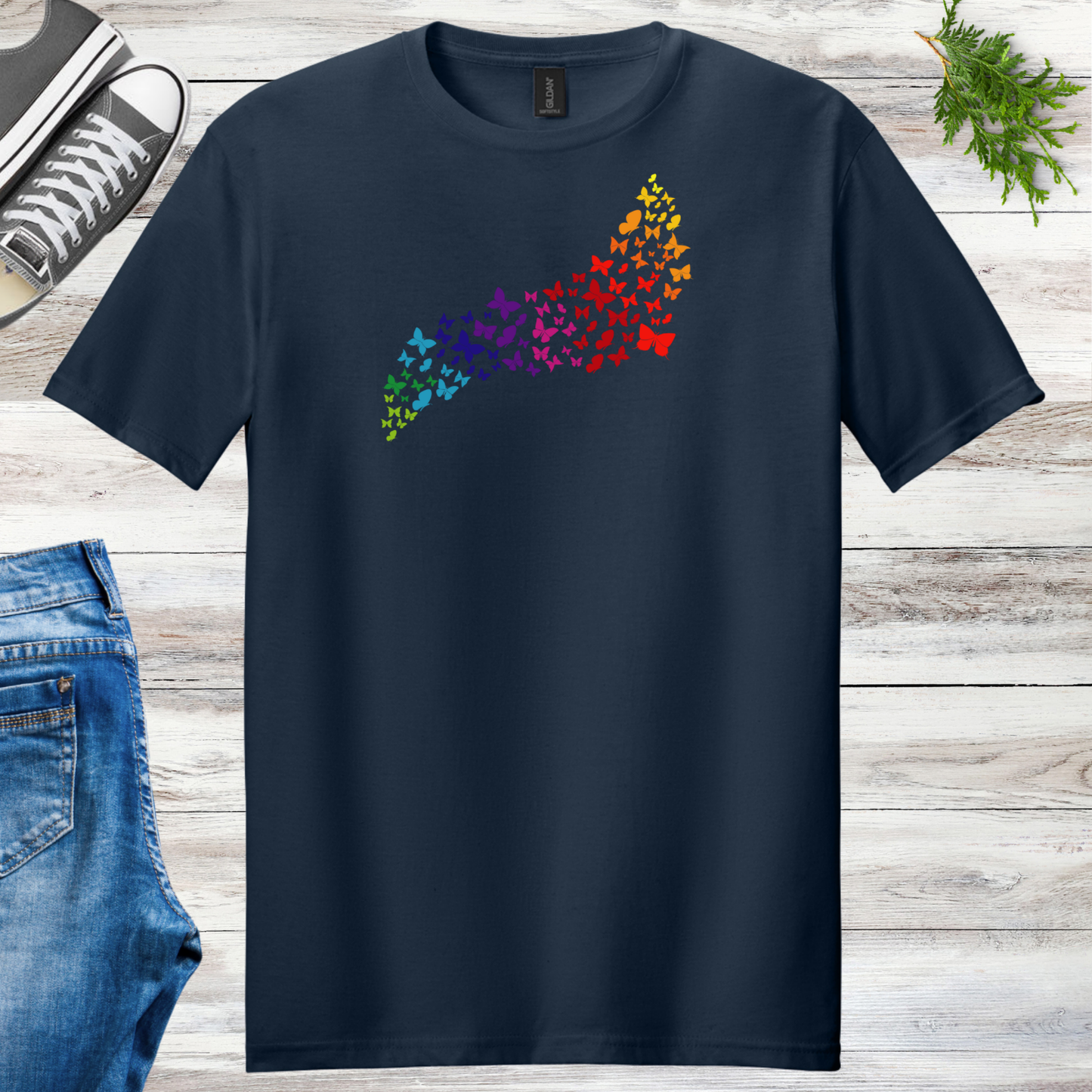 Butterfly Rainbow Unisex Tee