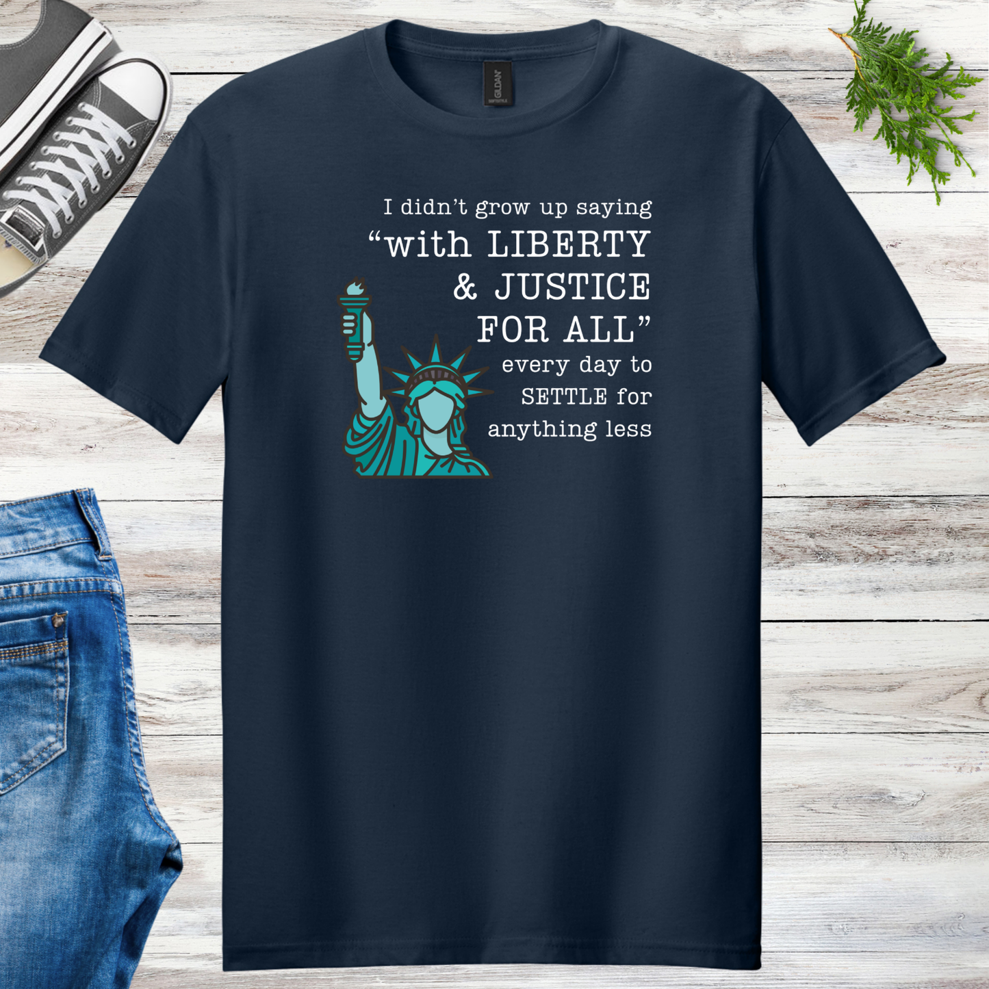 Green Lady Liberty & Justice 4 All