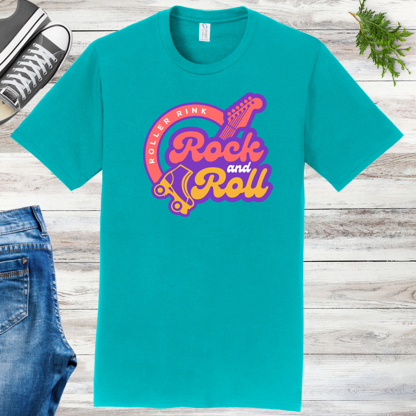 Unisex Adult Rock & Roll Rink Tee