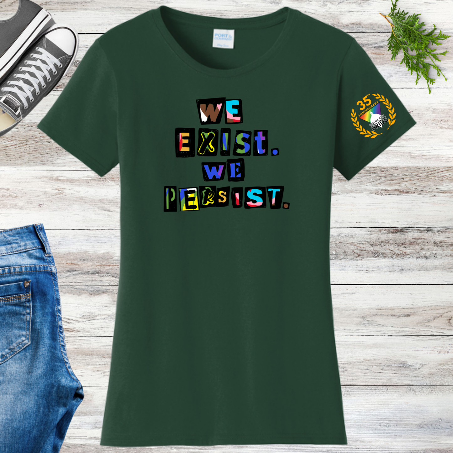 Olympia Pride 2026 We Exist We Persist Women's Tee