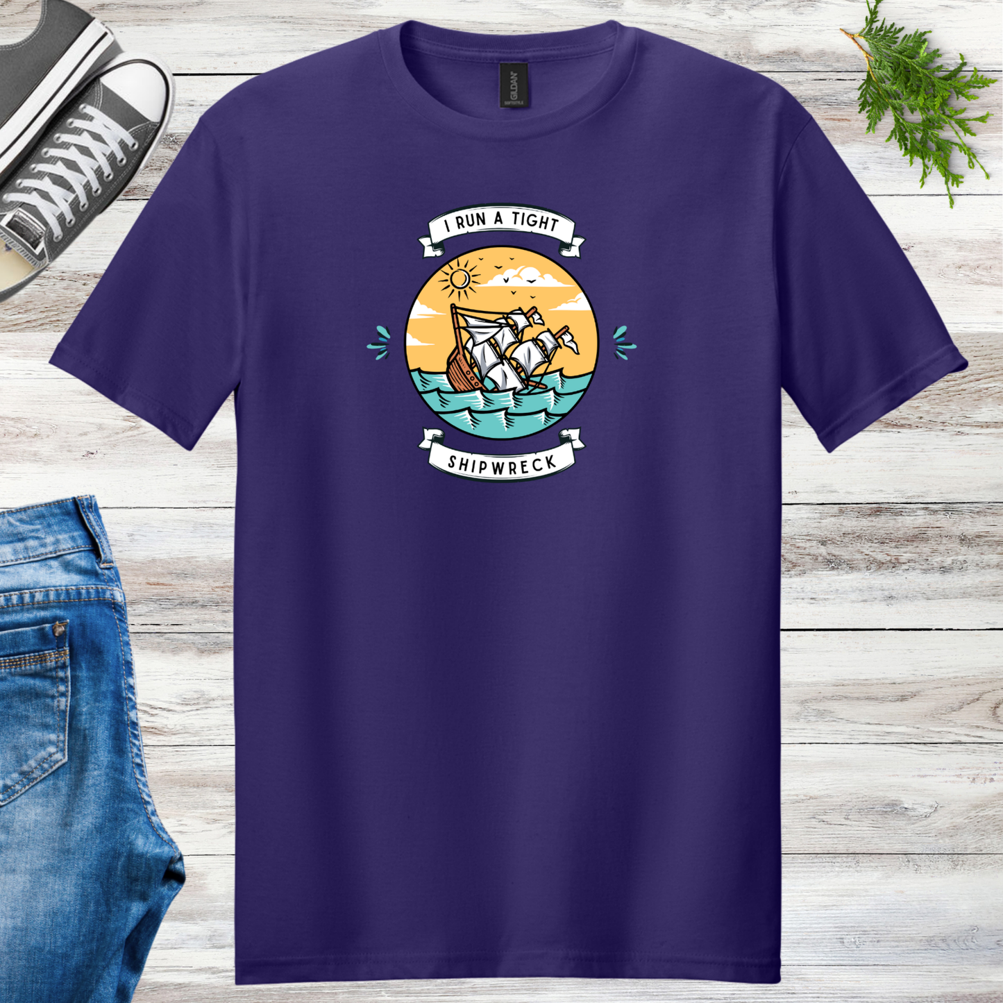 Run A Tight Shipwreck Unisex Tee