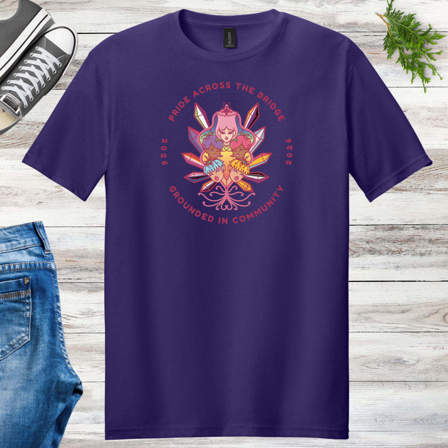 Pride Across the Bridge 2026 Unisex Event Tee