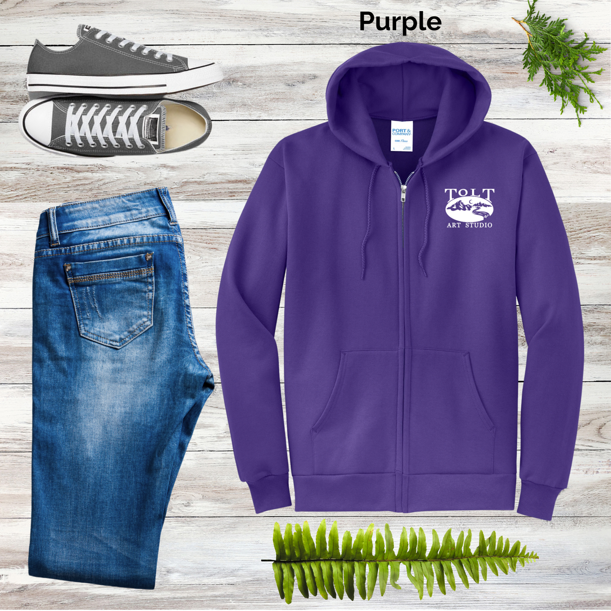 Tolt Art Studio Unisex Full Zip Hoodies