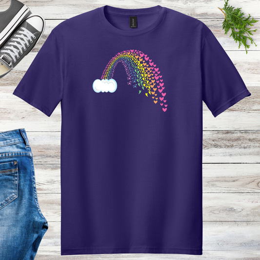 Hearts Rainbow Unisex Tee