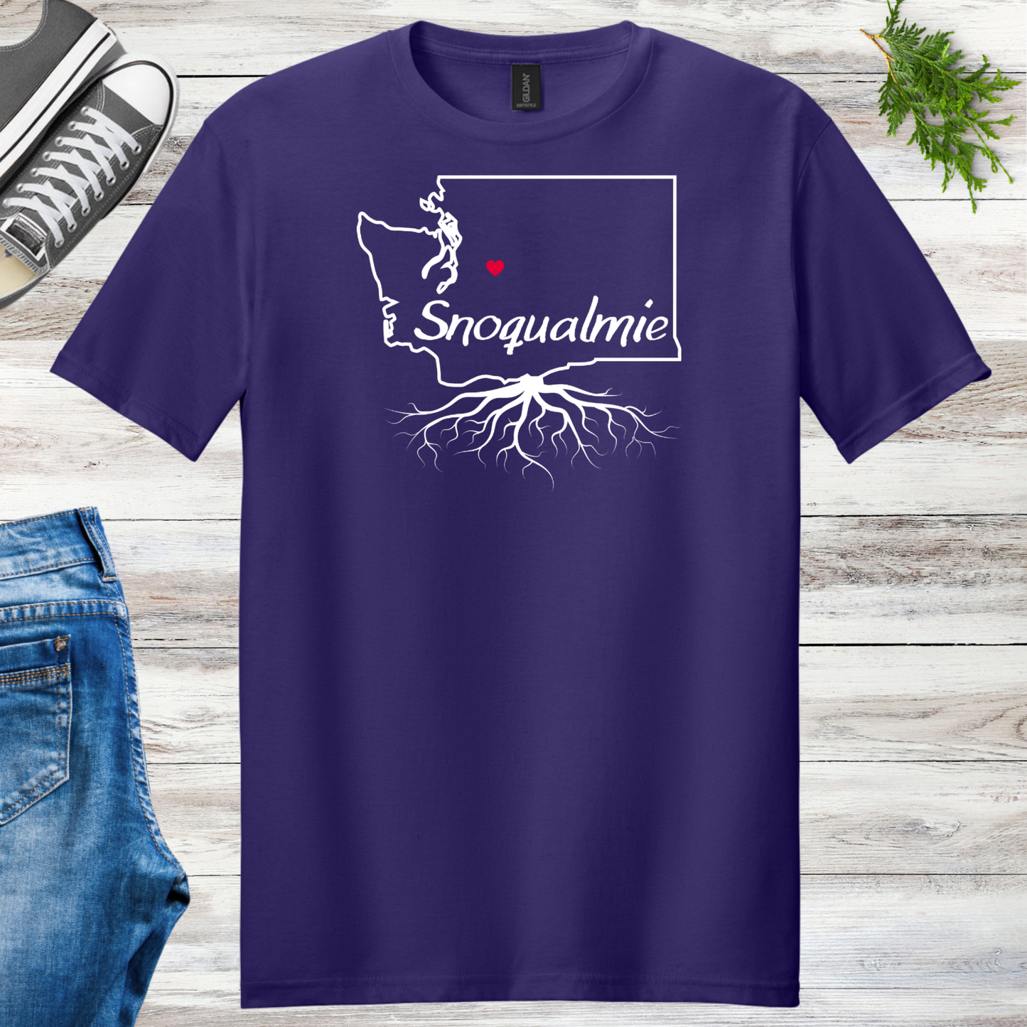Snoqualmie Roots Unisex Tee Template
