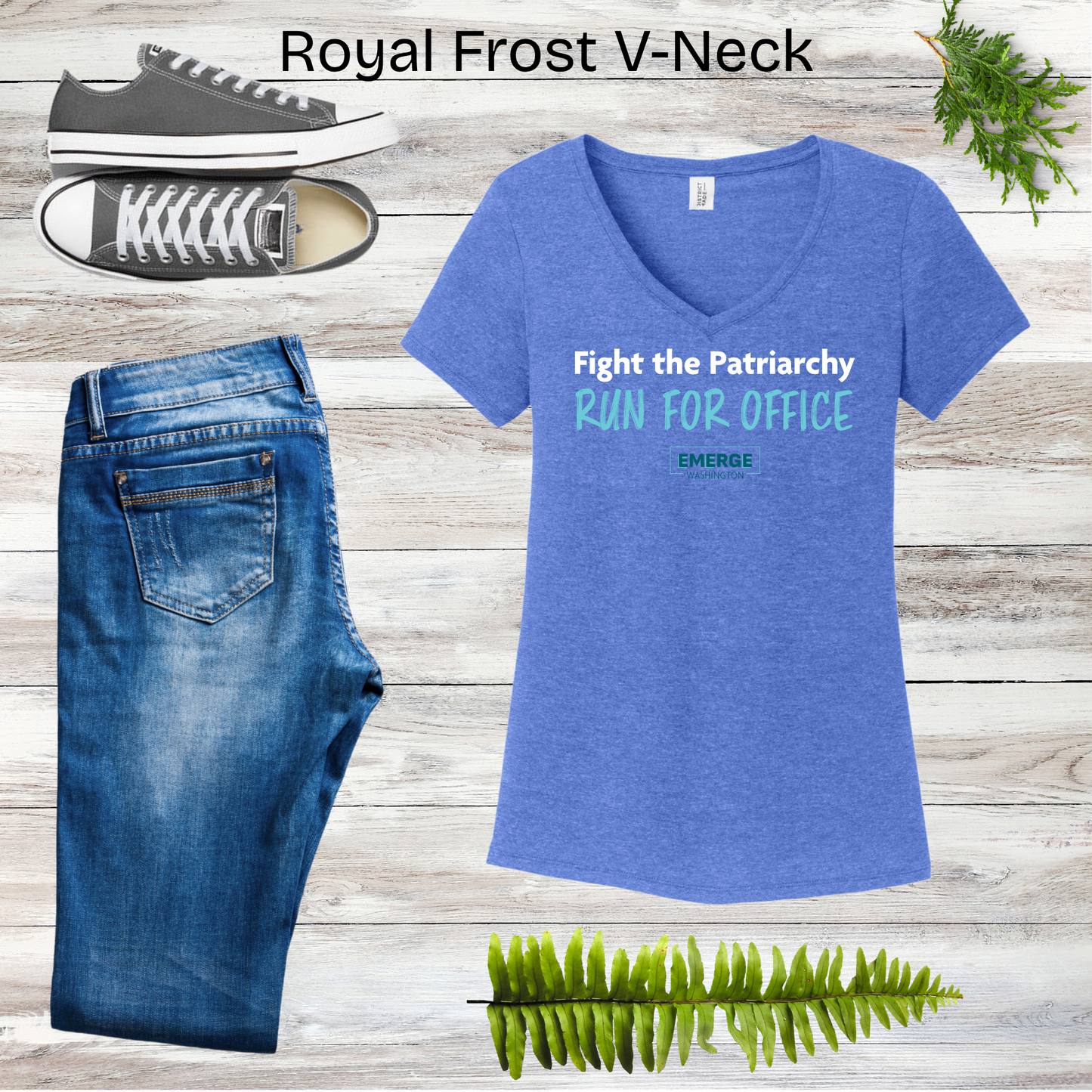 Patriarchy Women's V-neck Emerge WA