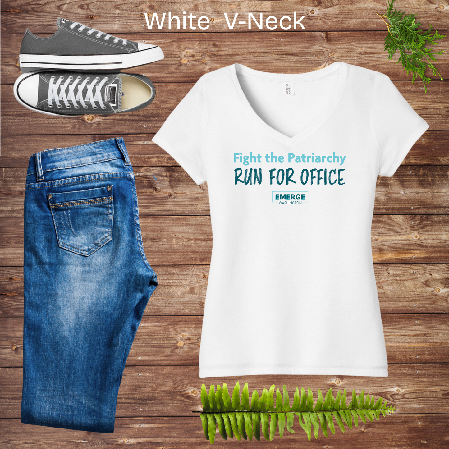 Patriarchy Women's V-neck Emerge WA