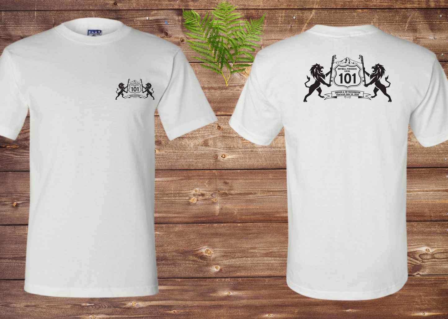Drywall Finishers Local Union #101 Bayside 2905 Union Made T-shirt