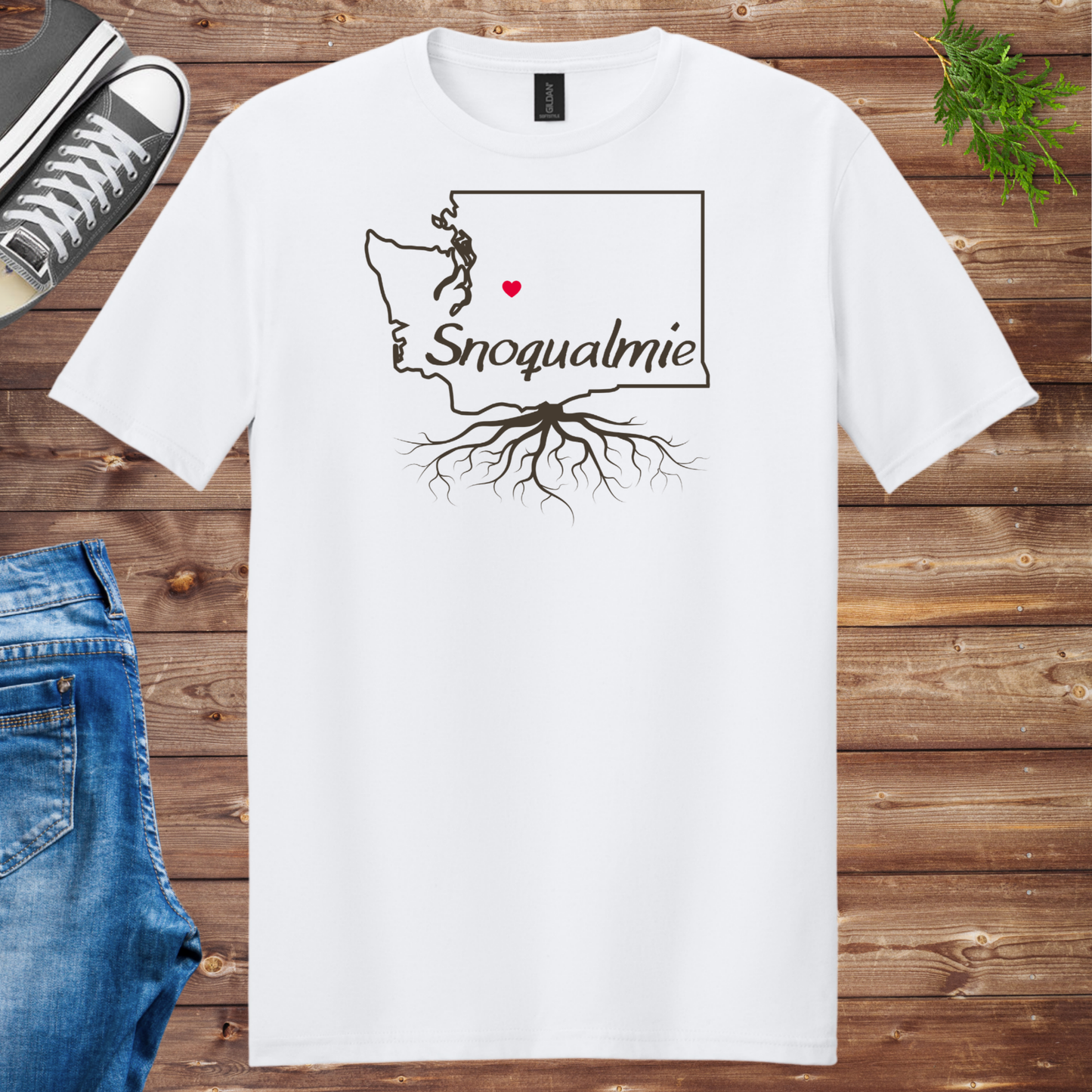Snoqualmie Roots Unisex Tee Template