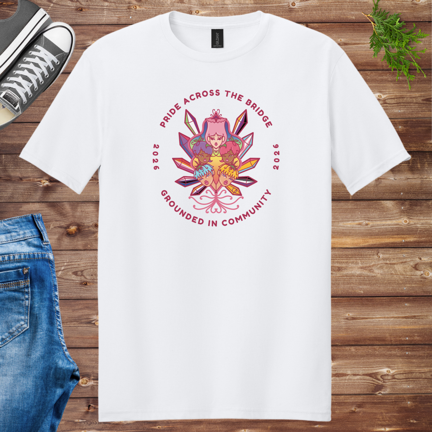 Pride Across the Bridge 2026 Unisex Event Tee