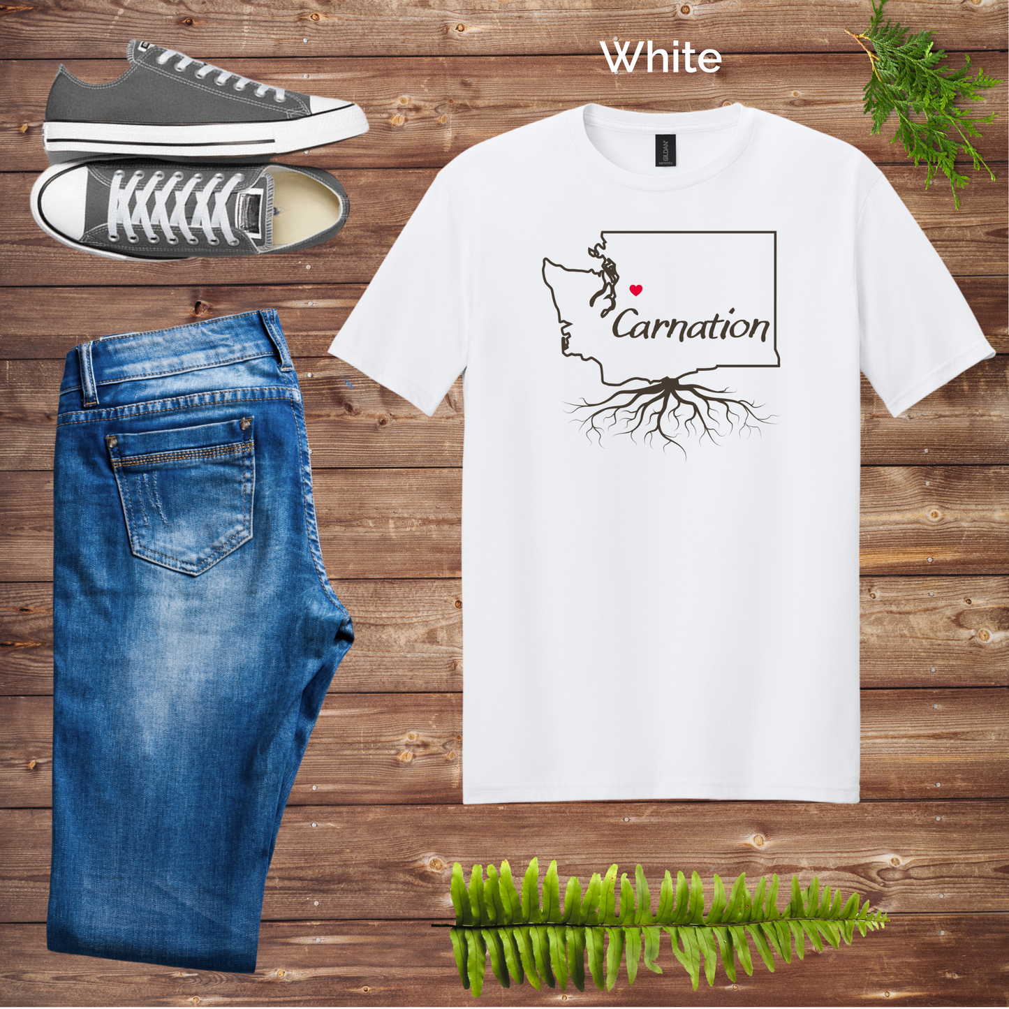 Carnation Roots Tee