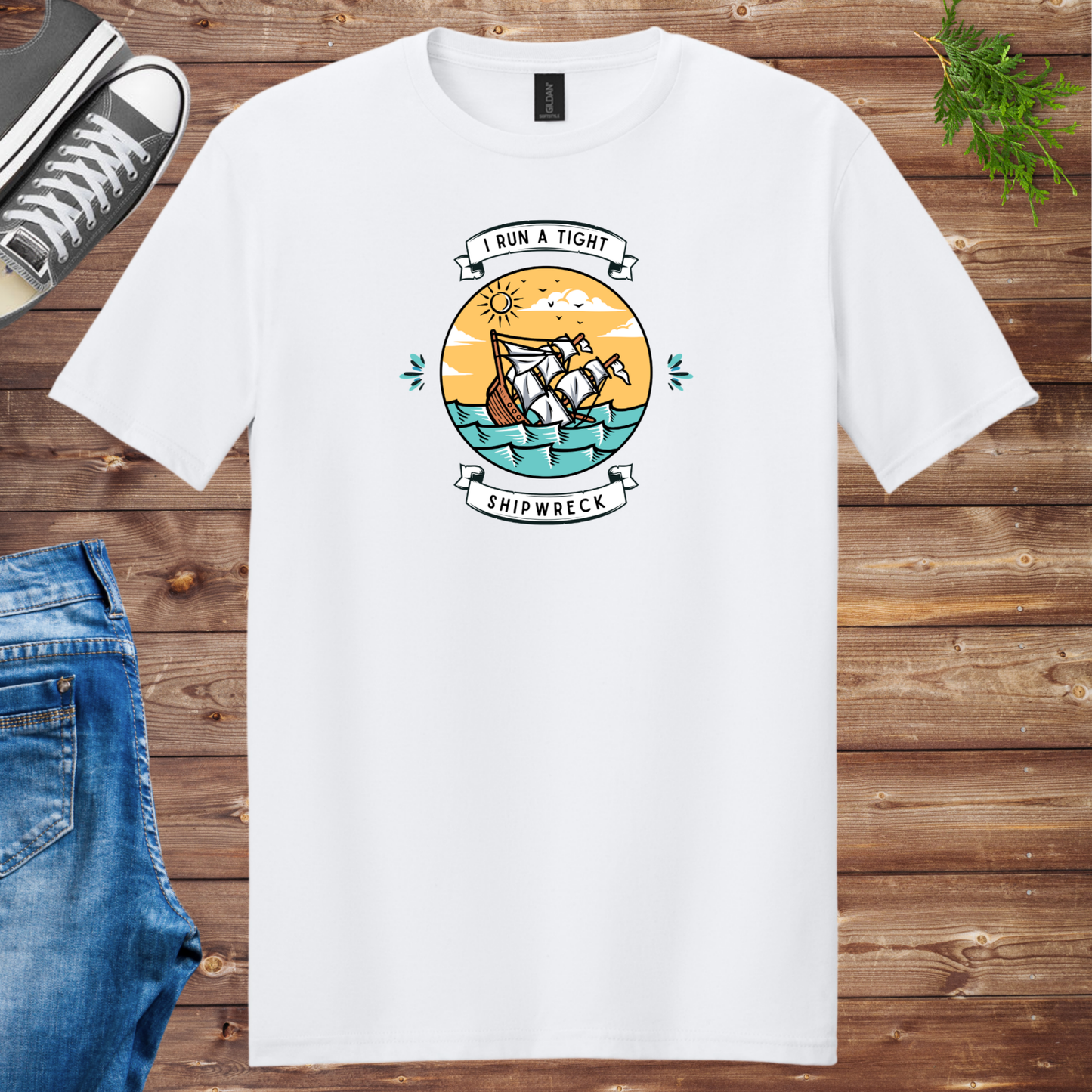 Run A Tight Shipwreck Unisex Tee