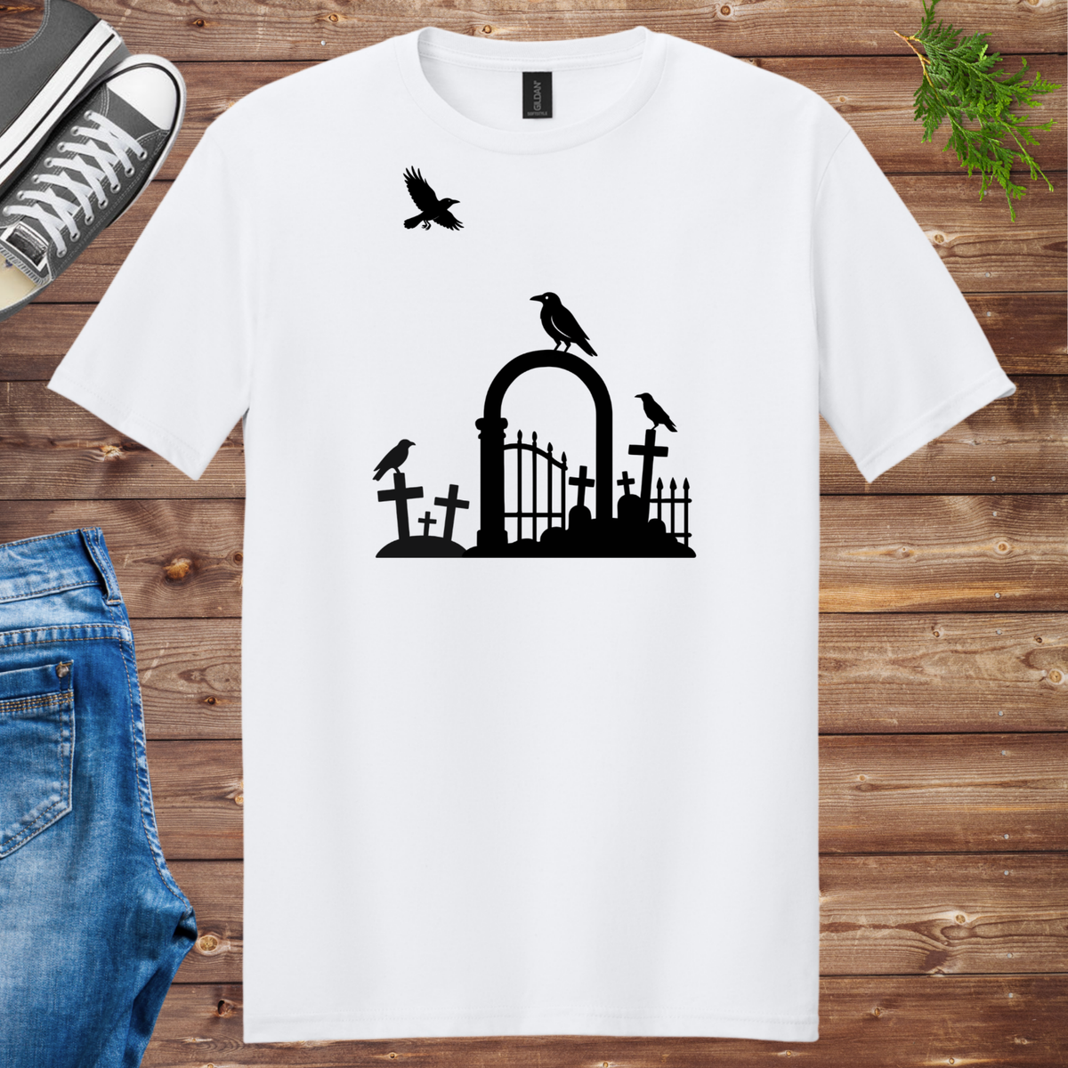 Cemetery Crows Unisex Tee