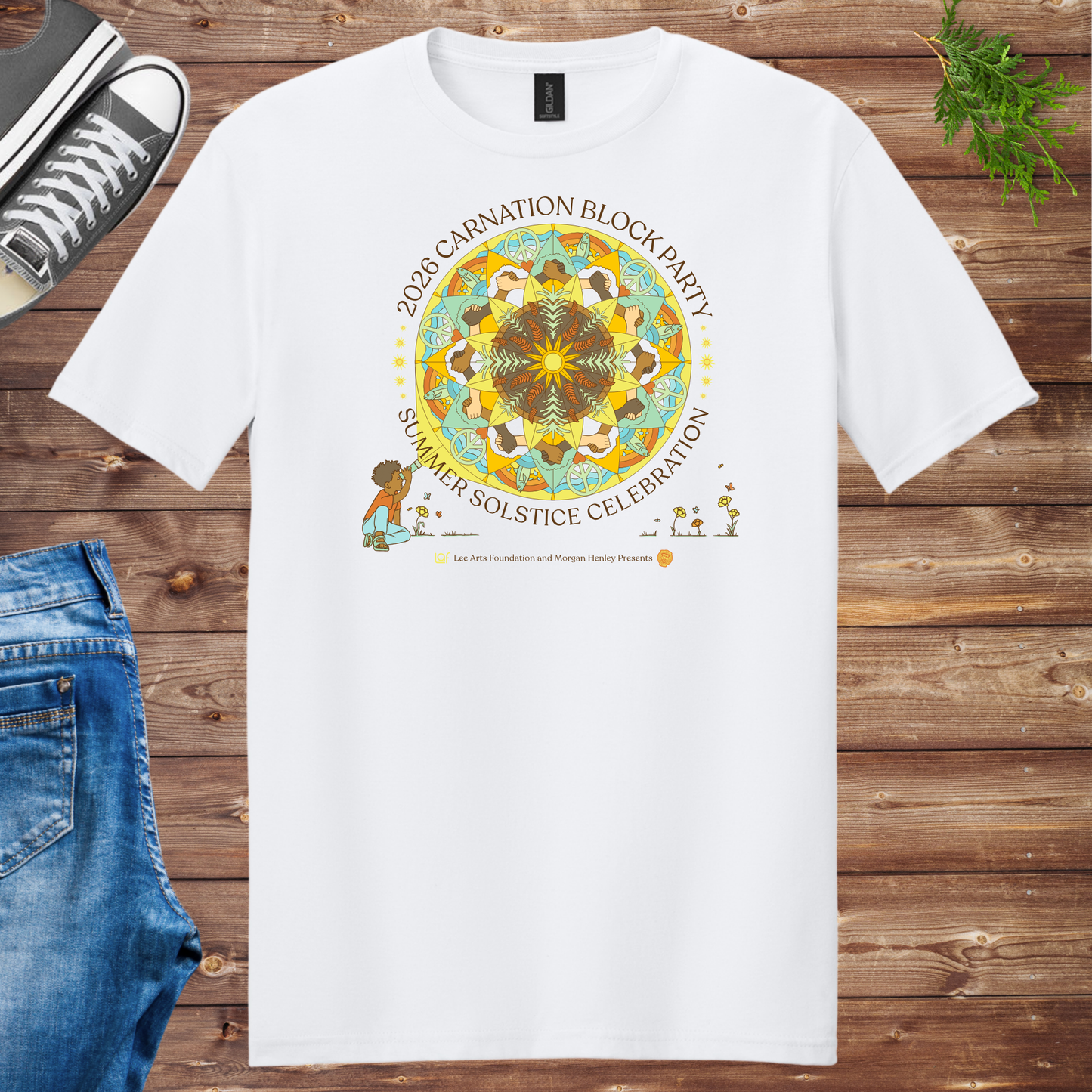 Carnation Solstice Block Party Unisex Tee
