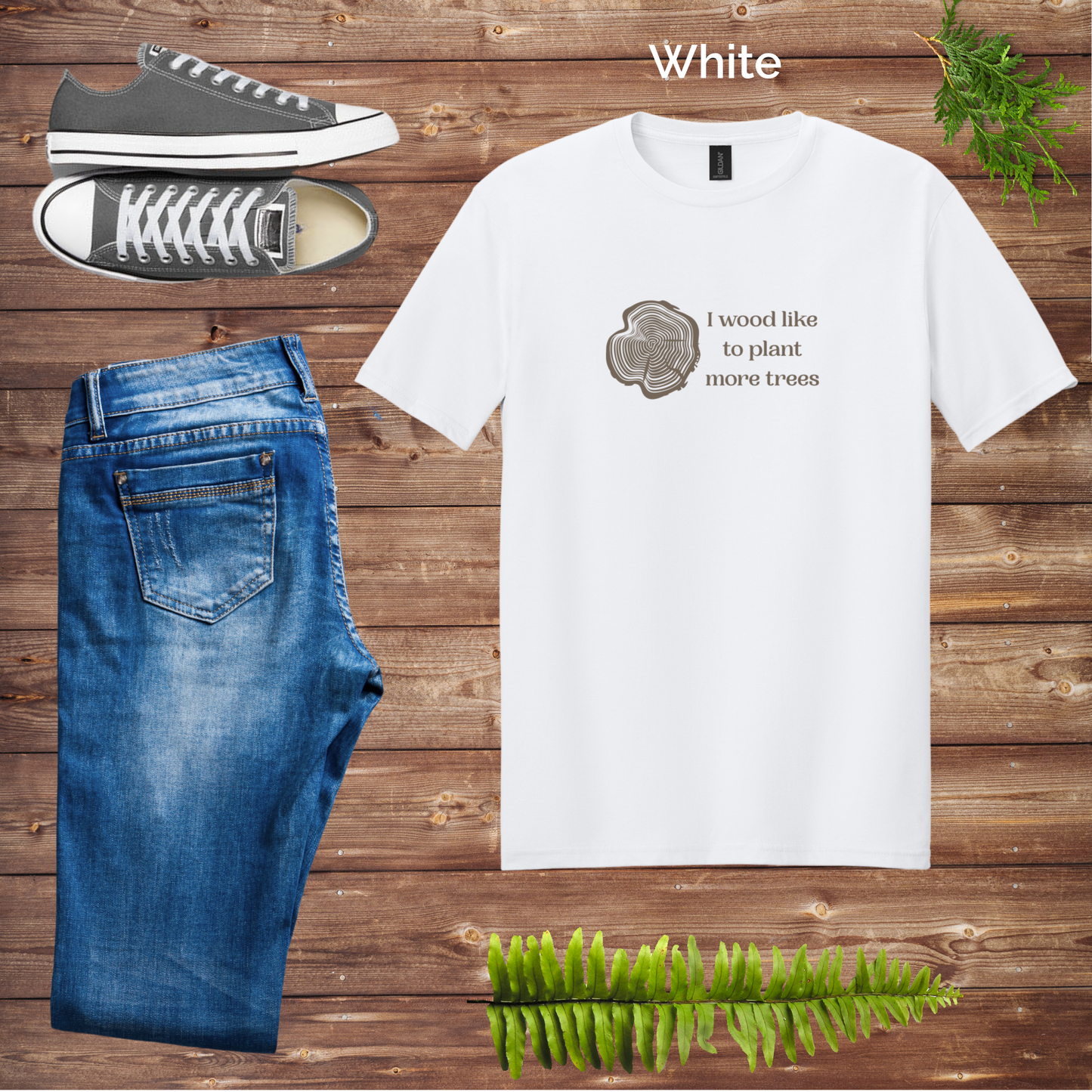 I WOOD Like to Plant More Trees Unisex Tee